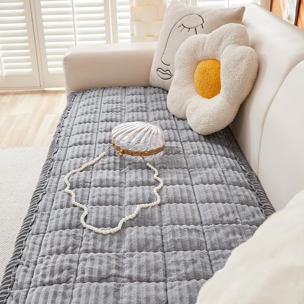 Couch Covers for Dogs Washable, Non Slip Sofa Protector Pet Friendly | Thick, Soft Furniture Cover, Against Pets Hair & Scratch, Fits Leather and Fabric Couches, 27.6" X 59"