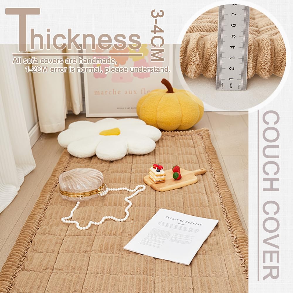 Couch Covers for Dogs Washable, Non Slip Sofa Protector Pet Friendly | Thick, Soft Furniture Cover, Against Pets Hair & Scratch, Fits Leather and Fabric Couches, 27.6" X 59"