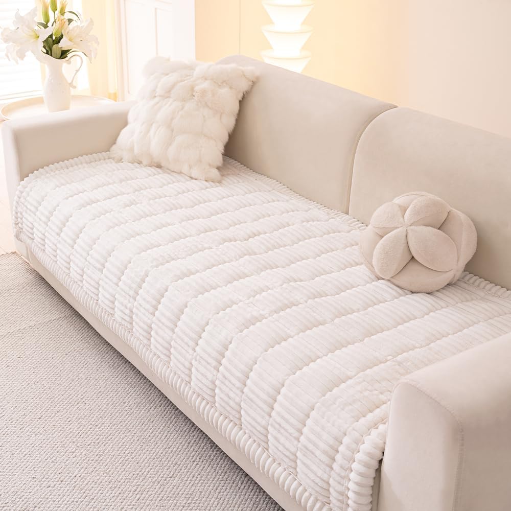 Couch Covers for Dogs Washable, Non Slip Sofa Protector Pet Friendly | Thick, Soft Furniture Cover, Against Pets Hair & Scratch, Fits Leather and Fabric Couches, 27.6" X 59"