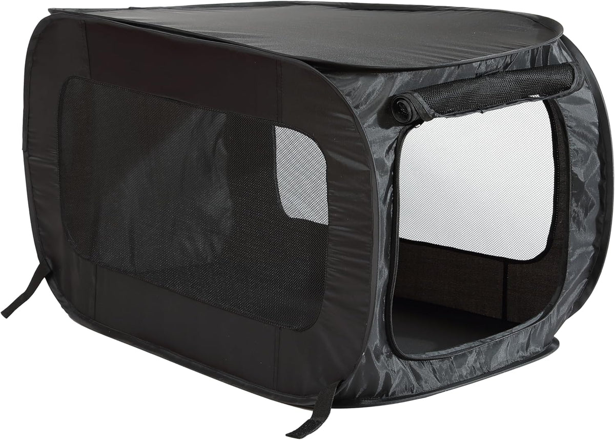 Portable Collapsible Pop Up Kennel, 32.5"L x 19.5"W x 19.5"H, Blue