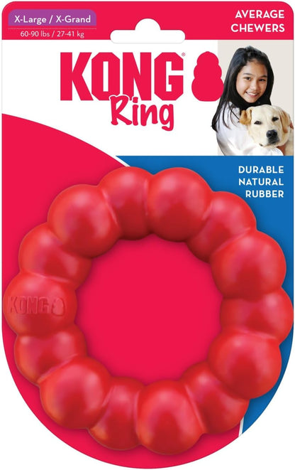 Ring, Natural Rubber Chew Toy for Dental Health, for Medium/Large Dogs