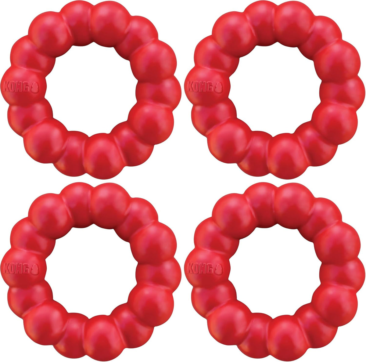 Ring, Natural Rubber Chew Toy for Dental Health, for Medium/Large Dogs