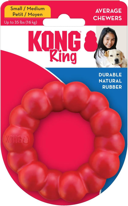 Ring, Natural Rubber Chew Toy for Dental Health, for Medium/Large Dogs