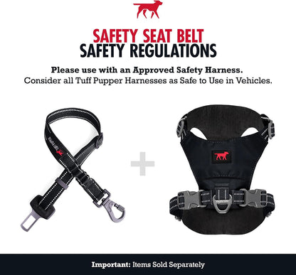 Dog Seat Belt | Adjustable Length Dog Seatbelt Restraint | Tangle-Free Locking Carabiner | Shock-Absorbing Bungee | Reflective Stitching for Visibility | Universal Fit for Cars & Trucks