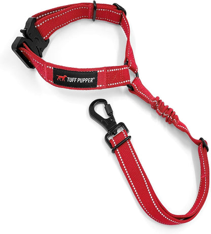 Dog Seat Belt | Adjustable Length Dog Seatbelt Restraint | Tangle-Free Locking Carabiner | Shock-Absorbing Bungee | Reflective Stitching for Visibility | Universal Fit for Cars & Trucks