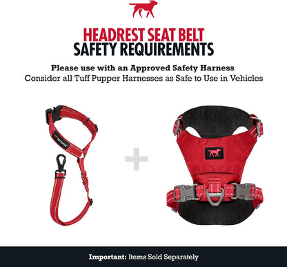 Dog Seat Belt | Adjustable Length Dog Seatbelt Restraint | Tangle-Free Locking Carabiner | Shock-Absorbing Bungee | Reflective Stitching for Visibility | Universal Fit for Cars & Trucks