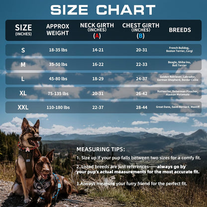 Auroth Tactical Dog Harness for Large Dogs No Pull Adjustable Pet Harness Reflective K9 Working Training Easy Control Pet Vest Military Service Dog Harnesses Army Yellow L | Easy Control with handle, Adjustable, Reflective, Military K9, for German