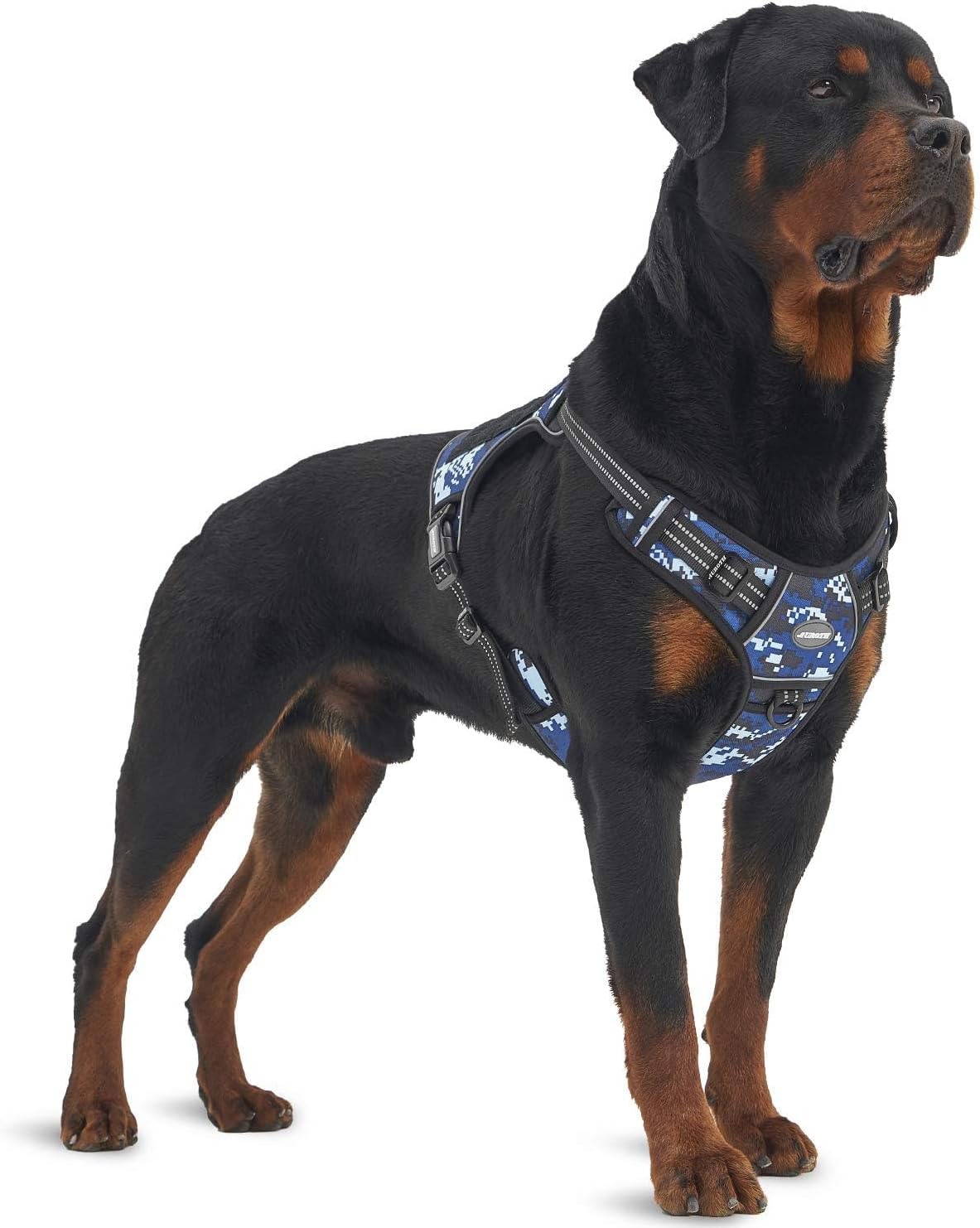 Auroth Tactical Dog Harness for Large Dogs No Pull Adjustable Pet Harness Reflective K9 Working Training Easy Control Pet Vest Military Service Dog Harnesses Army Yellow L | Easy Control with handle, Adjustable, Reflective, Military K9, for German