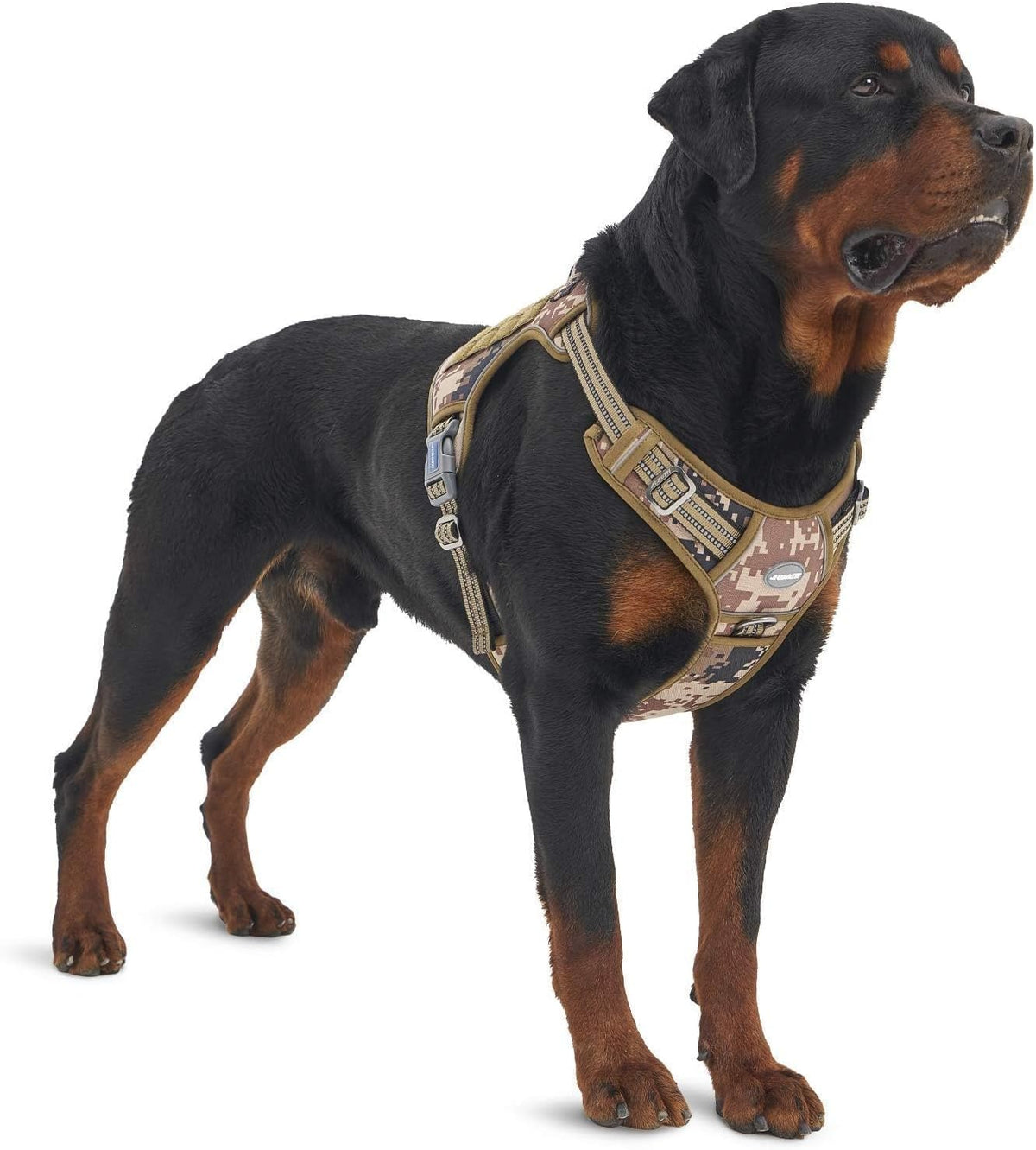 Auroth Tactical Dog Harness for Large Dogs No Pull Adjustable Pet Harness Reflective K9 Working Training Easy Control Pet Vest Military Service Dog Harnesses Army Yellow L | Easy Control with handle, Adjustable, Reflective, Military K9, for German