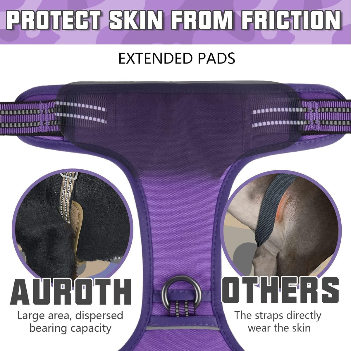 Auroth Tactical Dog Harness for Large Dogs No Pull Adjustable Pet Harness Reflective K9 Working Training Easy Control Pet Vest Military Service Dog Harnesses Army Yellow L | Easy Control with handle, Adjustable, Reflective, Military K9, for German