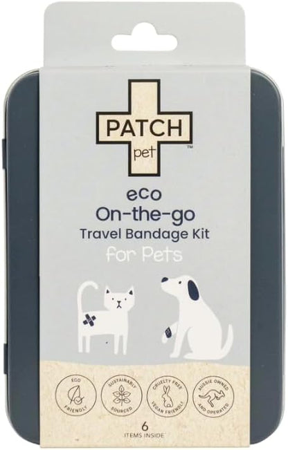 Eco Pet First Aid Kit for Dogs and Cats. Cat and Dog First Aid Kit with Bandages, Gauze Pads & Glove. Emergency Kit for Animals Including Puppy