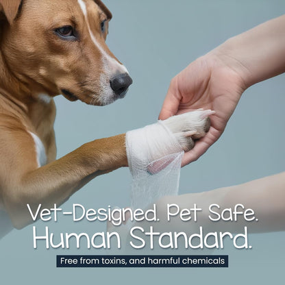 Eco Pet First Aid Kit for Dogs and Cats. Cat and Dog First Aid Kit with Bandages, Gauze Pads & Glove. Emergency Kit for Animals Including Puppy