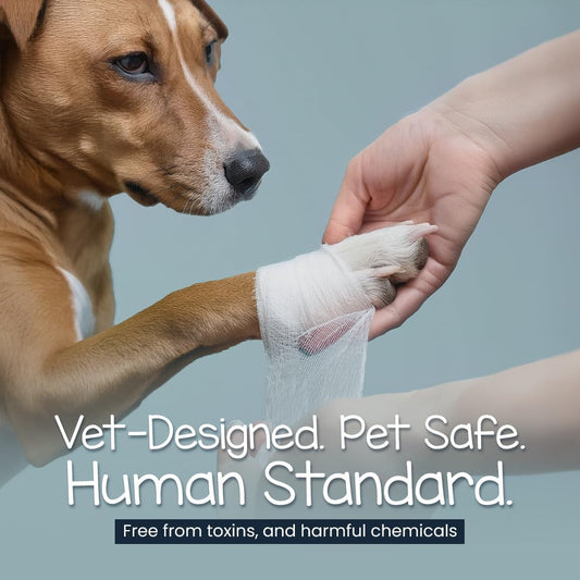 Eco Pet First Aid Kit for Dogs and Cats. Cat and Dog First Aid Kit with Bandages, Gauze Pads & Glove. Emergency Kit for Animals Including Puppy