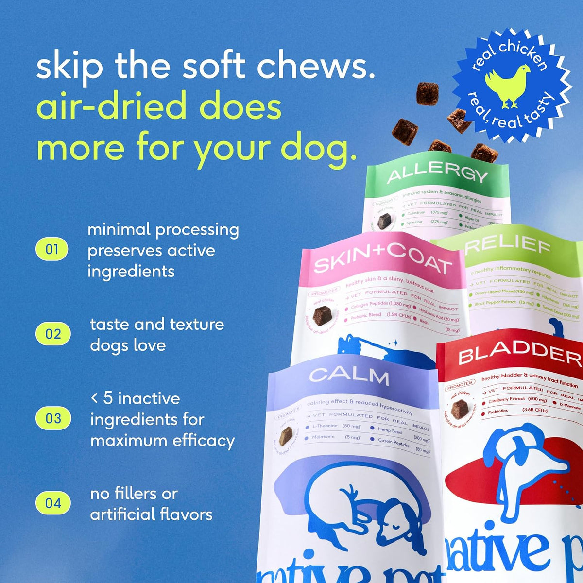 Hip and Joint Supplement Dogs - Powder with UC-II Collagen and HMB - Senior and Large Breed Dog Joint Support - Made in USA - 30 Scoops