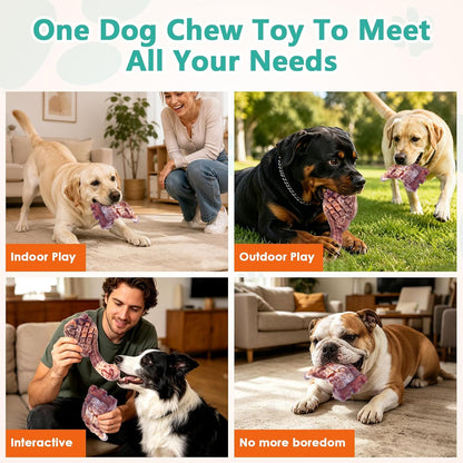 Tough Dog Chew Toys for Medium & Large Aggressive Chewers, 2 Pack
