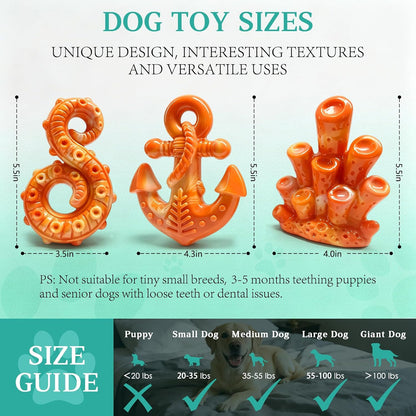 Tough Dog Chew Toys for Medium & Large Aggressive Chewers, 2 Pack