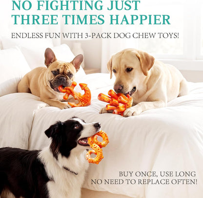Tough Dog Chew Toys for Medium & Large Aggressive Chewers, 2 Pack