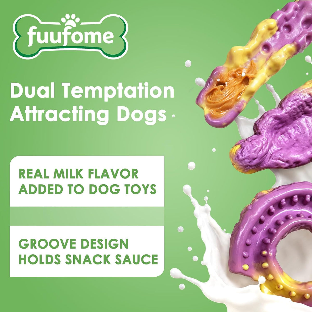 Tough Dog Chew Toys for Medium & Large Aggressive Chewers, 2 Pack