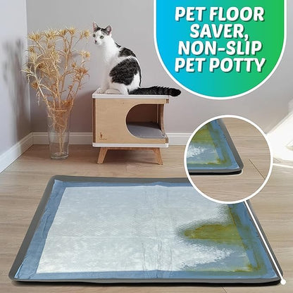 Dog Pee Pad Holder - Fits Up to 30” x 36” Pee Pad - - Grey