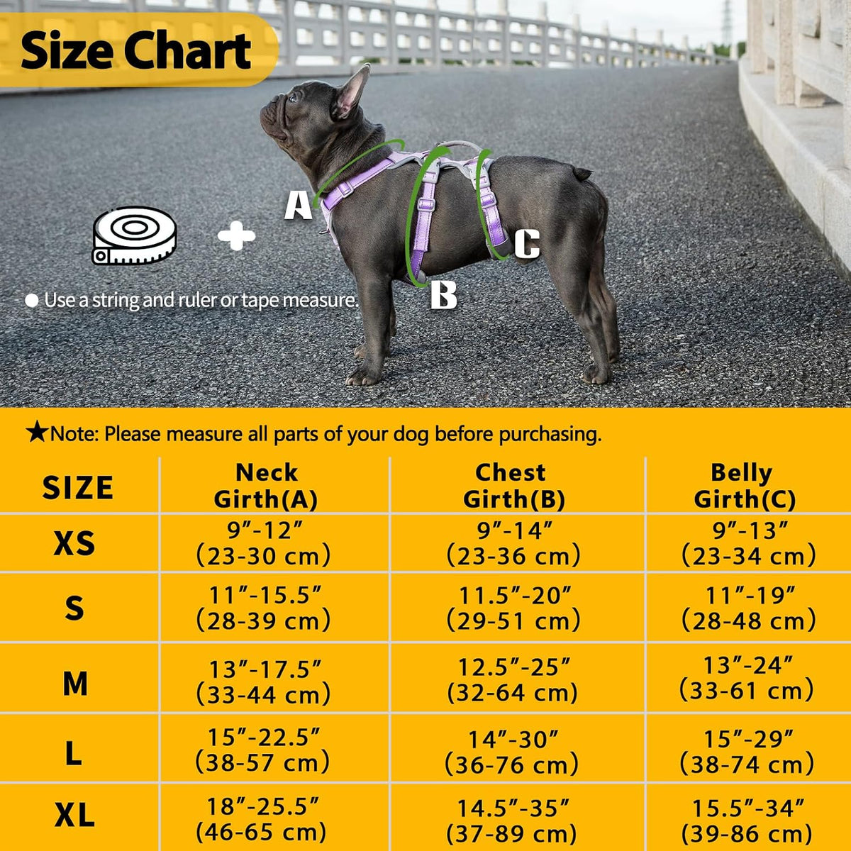 Escape Proof Dog Harness, No Pull Reflective Harness with Lift Handle, Adjustable Pet Vest with Front and Back Leash Clips for Small Medium Large Dogs Walking Hiking Training (Black,L)