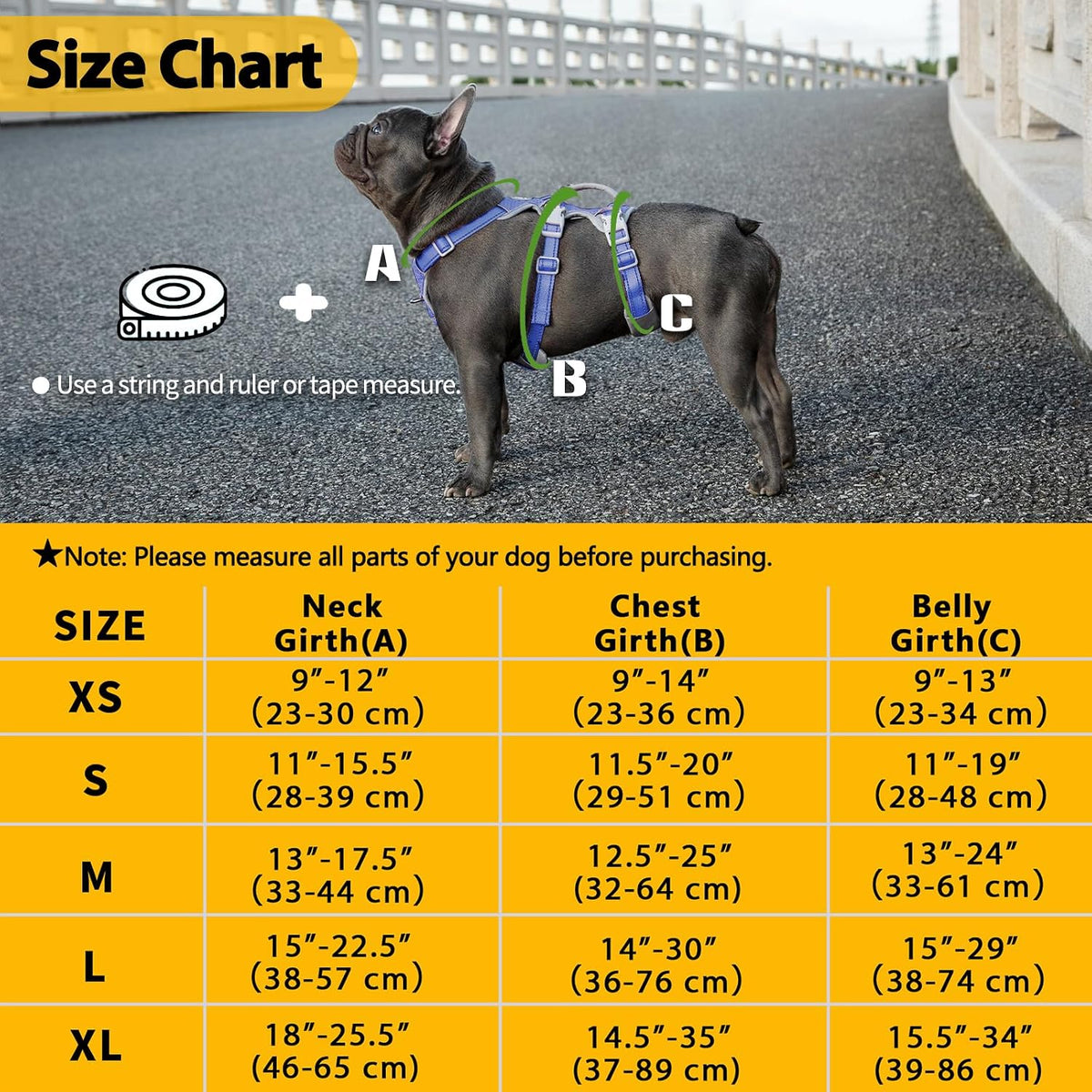 Escape Proof Dog Harness, No Pull Reflective Harness with Lift Handle, Adjustable Pet Vest with Front and Back Leash Clips for Small Medium Large Dogs Walking Hiking Training (Black,L)