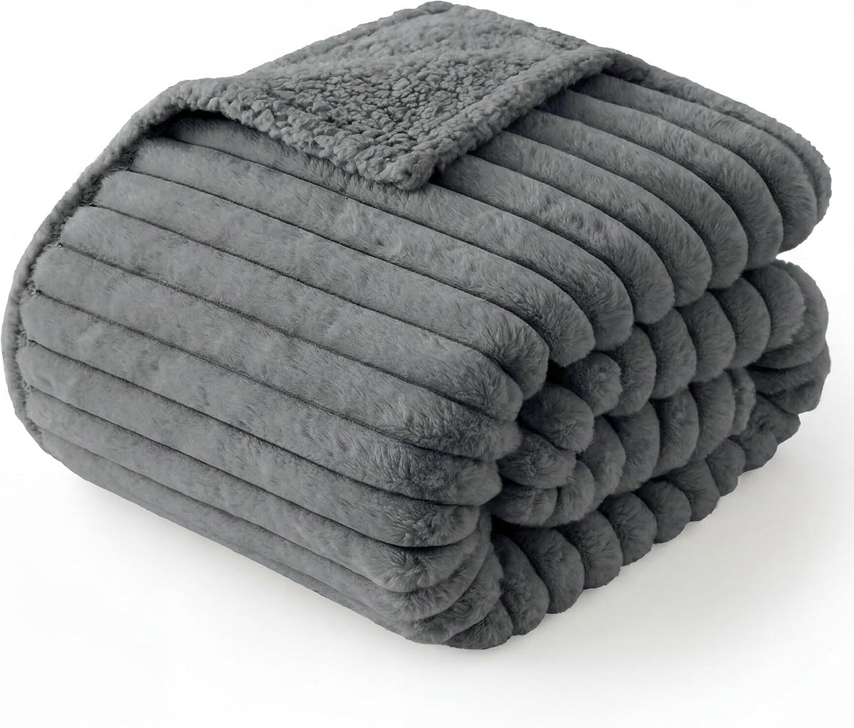 ComfyFleece™ Waterproof Dog Blankets for Large Dogs,50x60 Cream | Soft Plush Couch Cover,Washable Corduroy Fleece for Furniture Protector,Cozy Calming Reversible Pet Blanket for Senior Dogs
