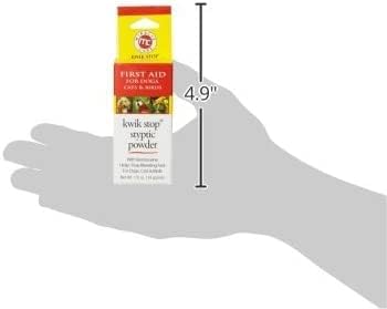 Kwik Stop Styptic Powder for Dogs, Cats, and Birds, 0.5 Ounce