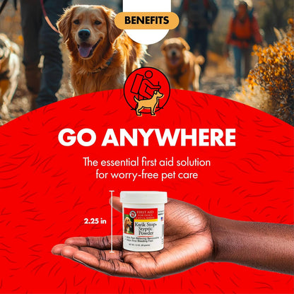 Kwik Stop Styptic Powder for Dogs, Cats, and Birds, 0.5 Ounce