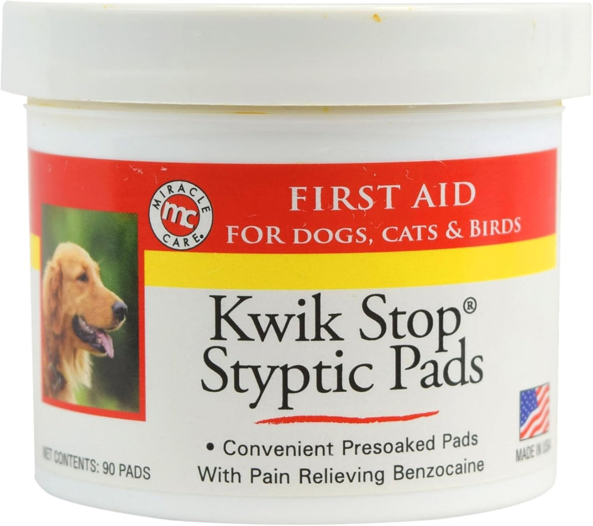Kwik Stop Styptic Powder for Dogs, Cats, and Birds, 0.5 Ounce