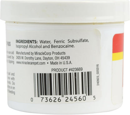Kwik Stop Styptic Powder for Dogs, Cats, and Birds, 0.5 Ounce