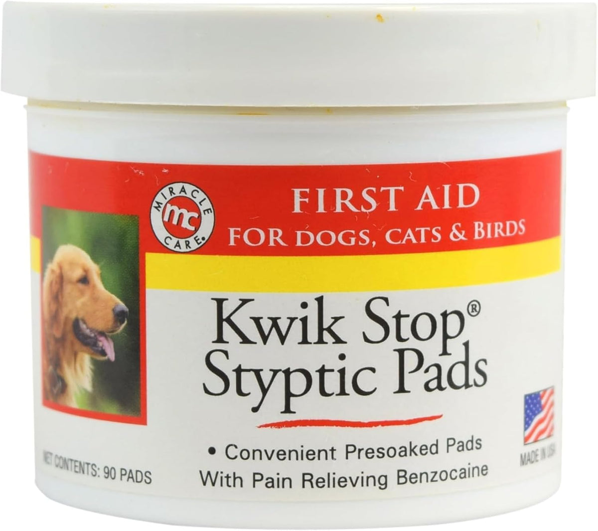 Kwik Stop Styptic Powder for Dogs, Cats, and Birds, 0.5 Ounce