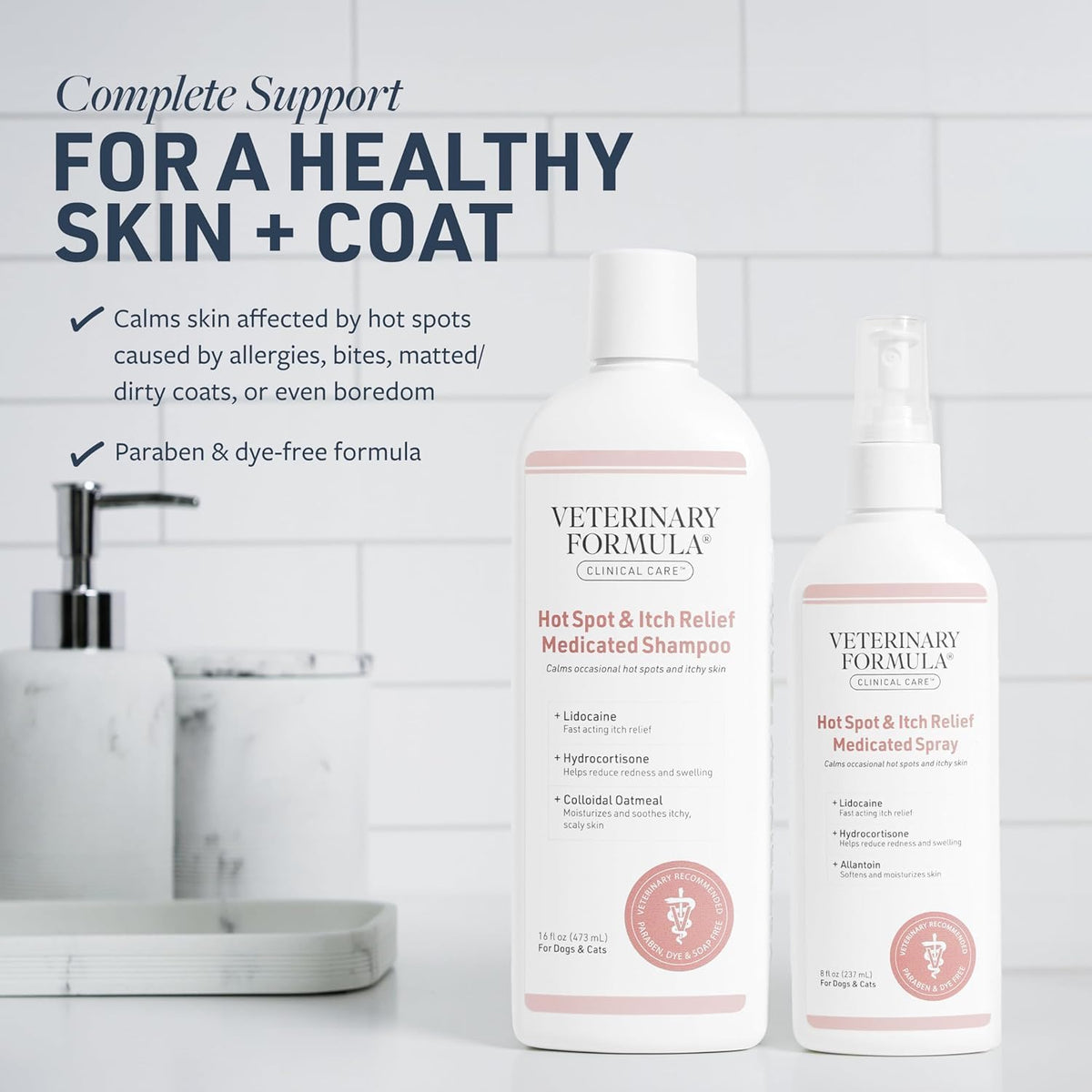 Clinical Care Hot Spot & Itch Relief Pet Shampoo, 16 oz