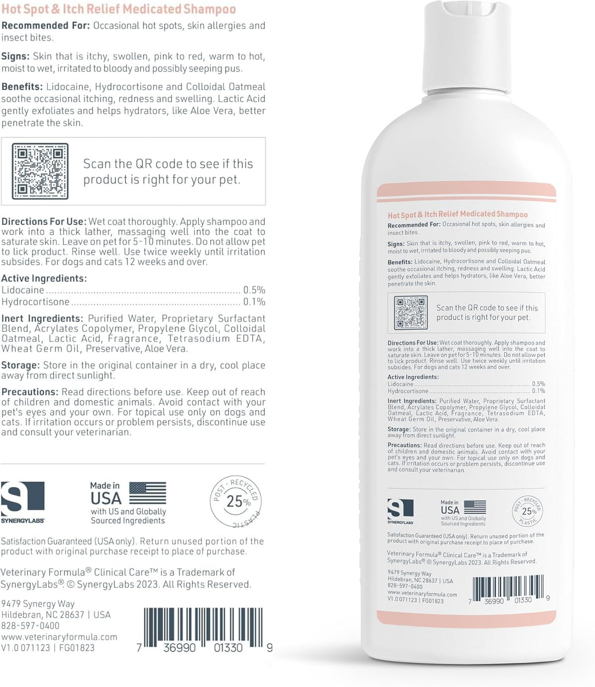 Clinical Care Hot Spot & Itch Relief Pet Shampoo, 16 oz