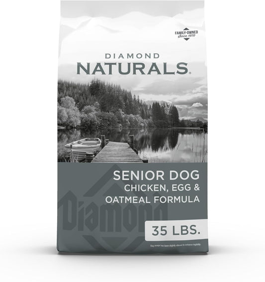 Senior Dry Dog Food, Chicken, Egg & Oatmeal, 35lb
