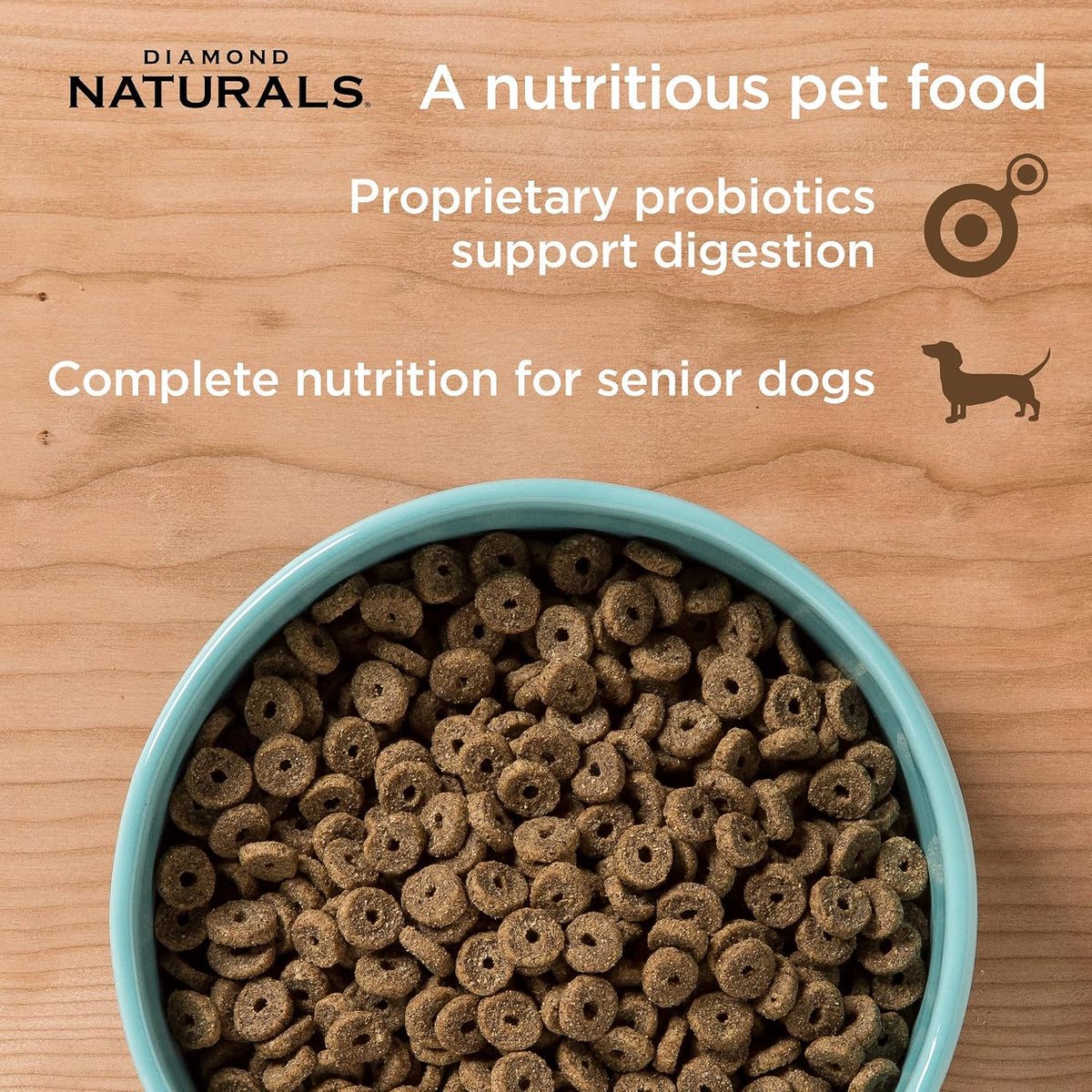 Senior Dry Dog Food, Chicken, Egg & Oatmeal, 35lb