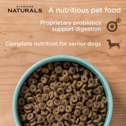 Senior Dry Dog Food, Chicken, Egg & Oatmeal, 35lb