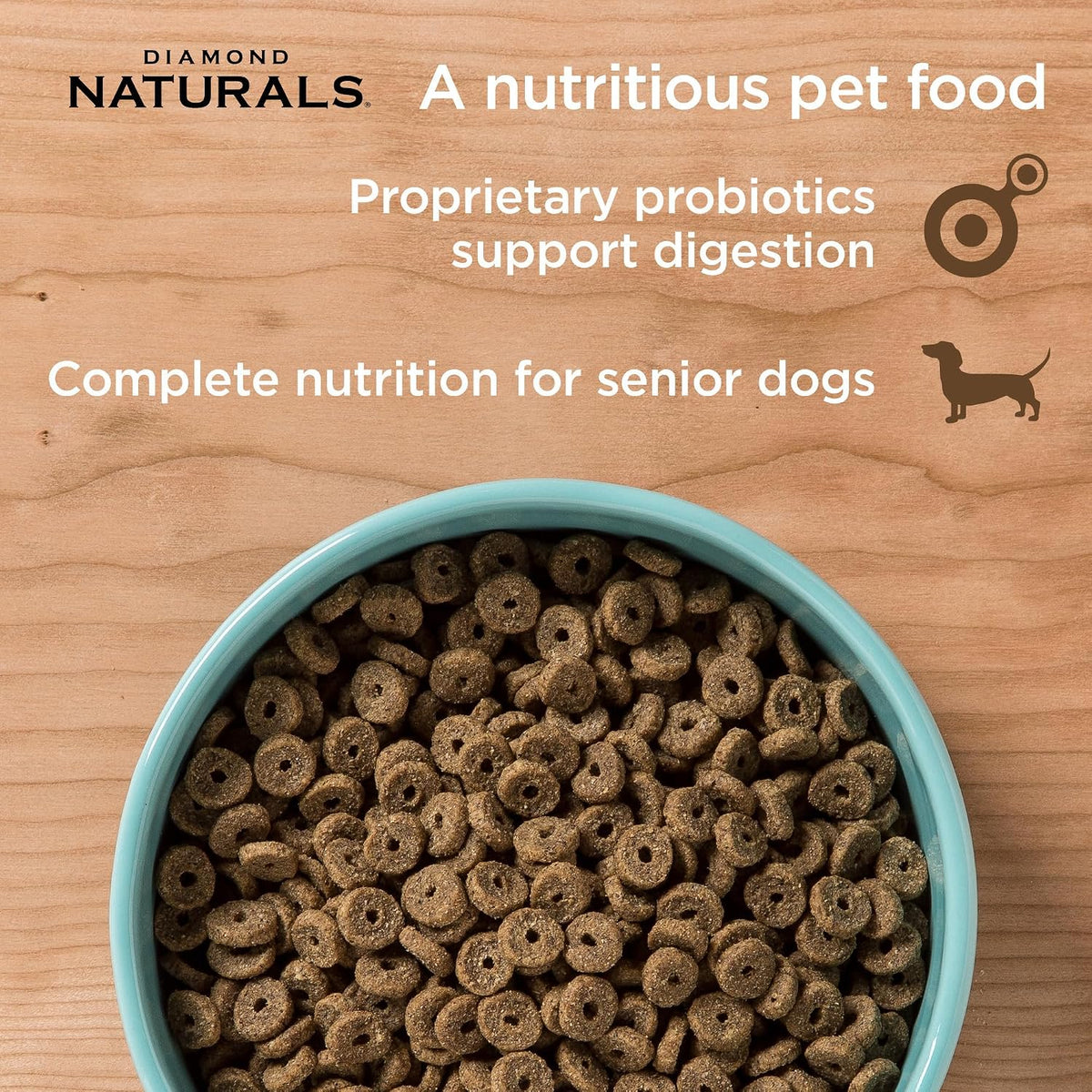 Senior Dry Dog Food, Chicken, Egg & Oatmeal, 35lb