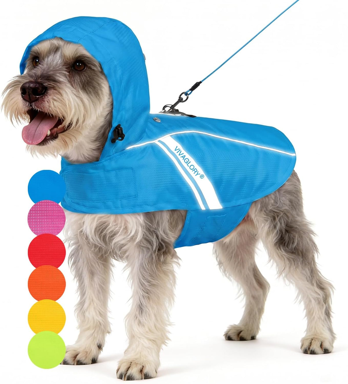 Dog Raincoat Wetoff Dog Rain Coat, L, Yellow | Rain Jacket with Hood & Harness Hole, Waterproof & Lightweight for Puppy Doggy Pet
