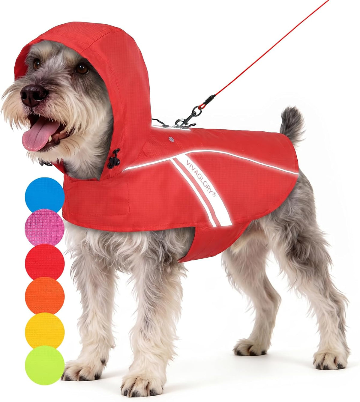 Dog Raincoat Wetoff Dog Rain Coat, L, Yellow | Rain Jacket with Hood & Harness Hole, Waterproof & Lightweight for Puppy Doggy Pet