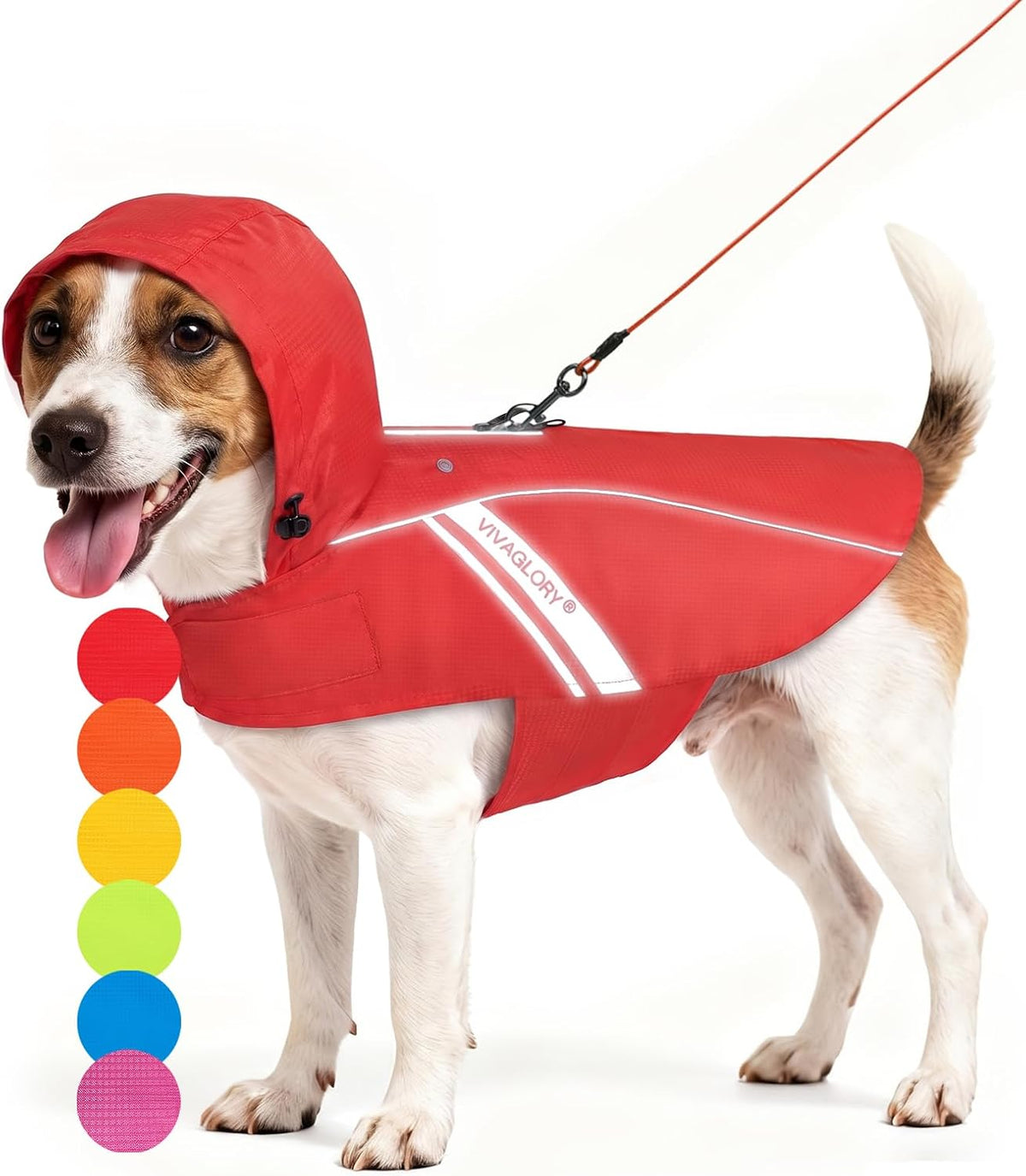 Dog Raincoat Wetoff Dog Rain Coat, L, Yellow | Rain Jacket with Hood & Harness Hole, Waterproof & Lightweight for Puppy Doggy Pet