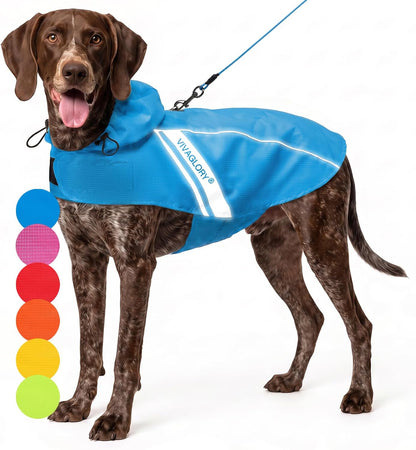 Dog Raincoat Wetoff Dog Rain Coat, L, Yellow | Rain Jacket with Hood & Harness Hole, Waterproof & Lightweight for Puppy Doggy Pet