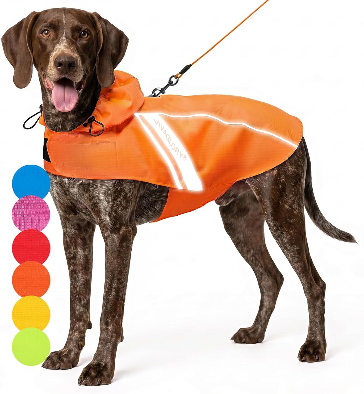 Dog Raincoat Wetoff Dog Rain Coat, L, Yellow | Rain Jacket with Hood & Harness Hole, Waterproof & Lightweight for Puppy Doggy Pet