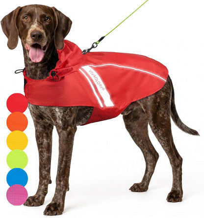 Dog Raincoat Wetoff Dog Rain Coat, L, Yellow | Rain Jacket with Hood & Harness Hole, Waterproof & Lightweight for Puppy Doggy Pet