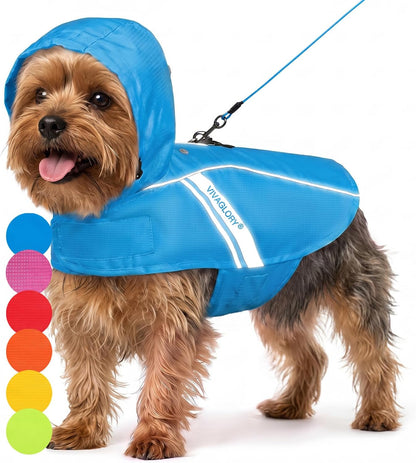 Dog Raincoat Wetoff Dog Rain Coat, L, Yellow | Rain Jacket with Hood & Harness Hole, Waterproof & Lightweight for Puppy Doggy Pet