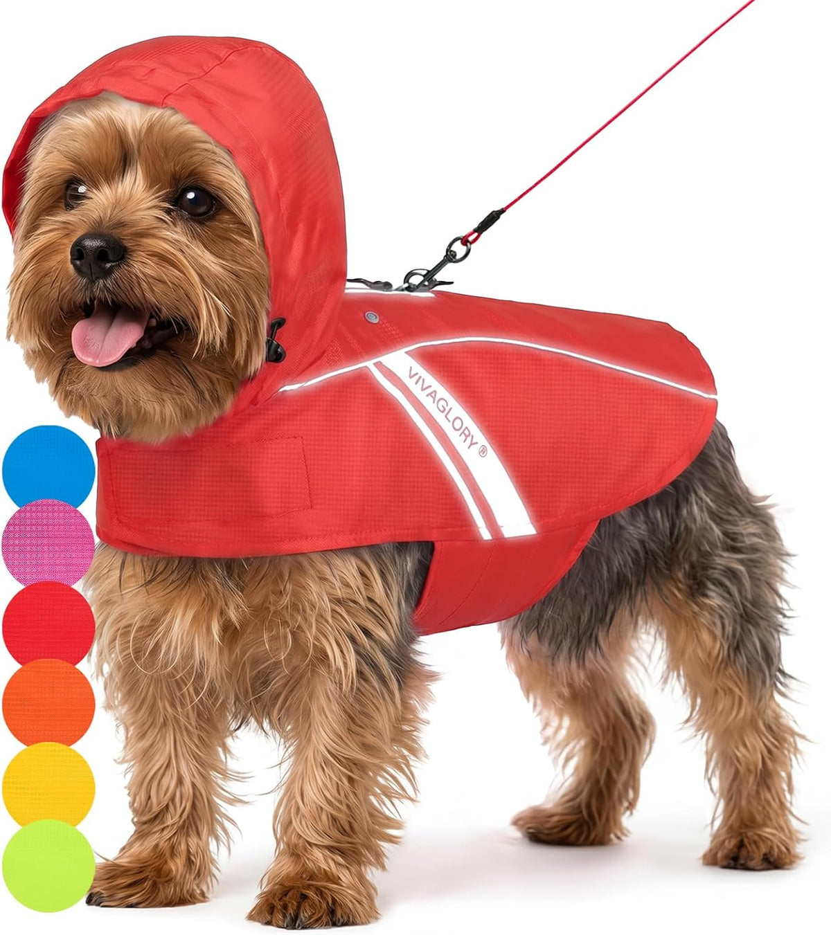 Dog Raincoat Wetoff Dog Rain Coat, L, Yellow | Rain Jacket with Hood & Harness Hole, Waterproof & Lightweight for Puppy Doggy Pet