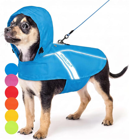 Dog Raincoat Wetoff Dog Rain Coat, L, Yellow | Rain Jacket with Hood & Harness Hole, Waterproof & Lightweight for Puppy Doggy Pet