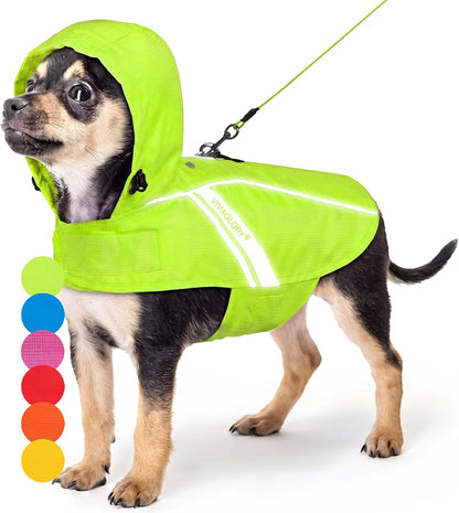 Dog Raincoat Wetoff Dog Rain Coat, L, Yellow | Rain Jacket with Hood & Harness Hole, Waterproof & Lightweight for Puppy Doggy Pet