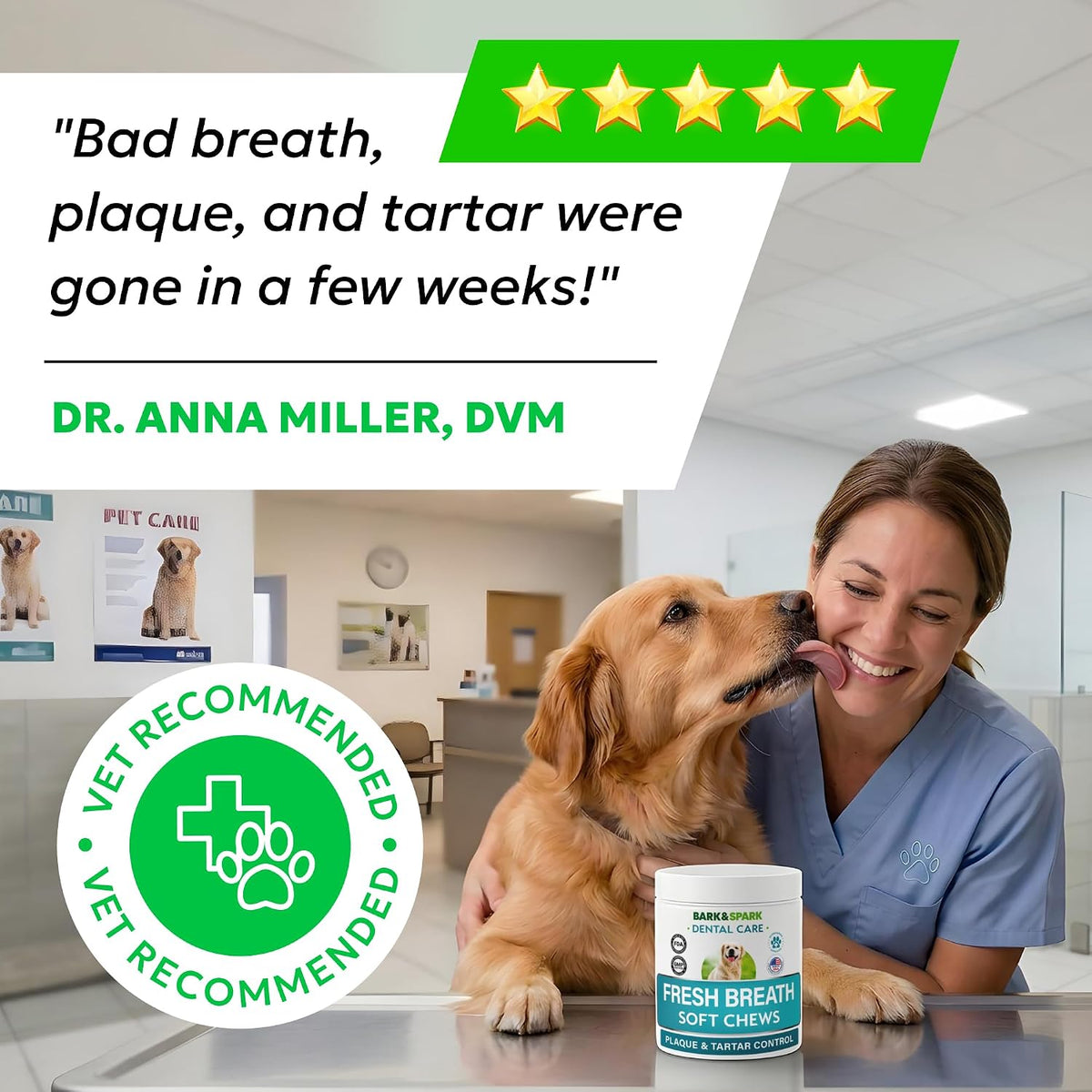 Dog Teeth Breath Freshener Chews, Dental Cleaning Treats