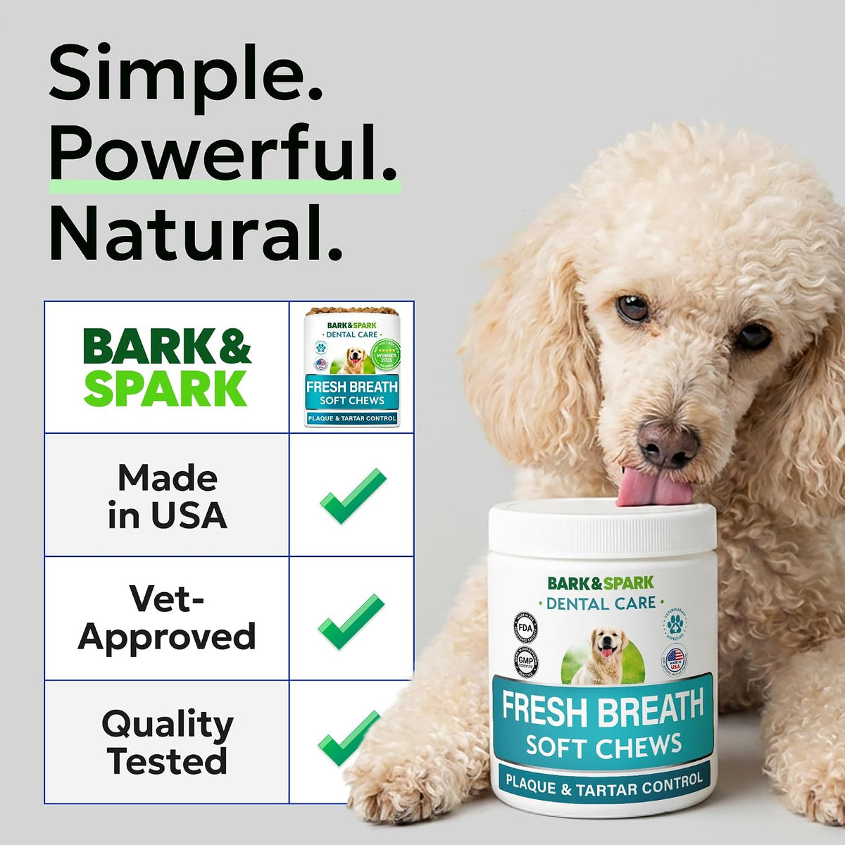 Dog Teeth Breath Freshener Chews, Dental Cleaning Treats