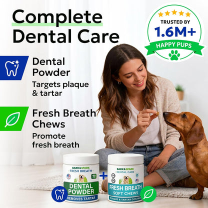Dog Teeth Breath Freshener Chews, Dental Cleaning Treats